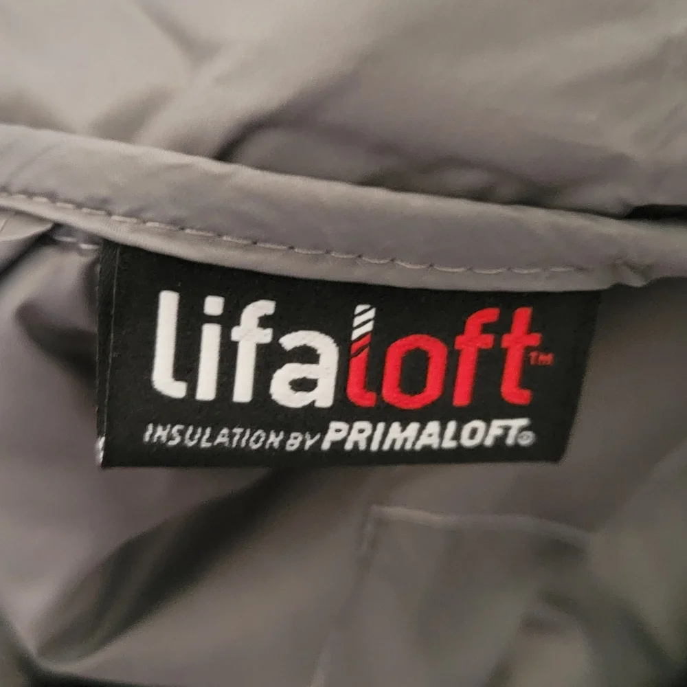 Helly Hansen Jr LifaLoft Insulated Jacket Packable Grey Camo Gorpcore Outdoor